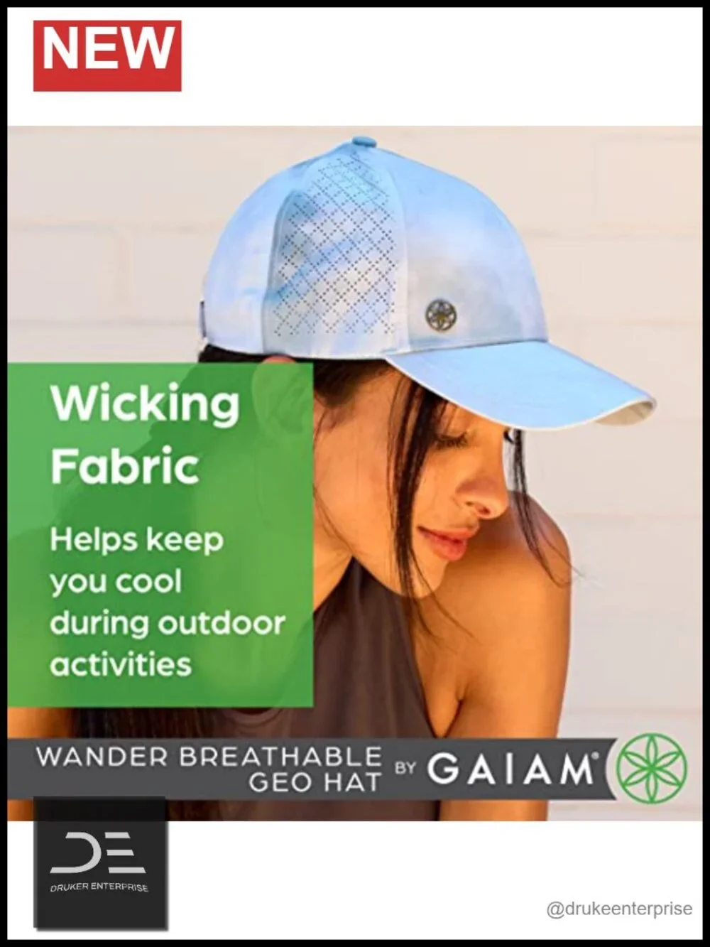 Breathable Geo Pattern Laser Cut Ventilation Fitness Hat Adjustable